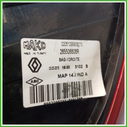 Fanale Fanalino Posteriore Destro DX RENAULT CLIO 4a Serie 265506608R Usato