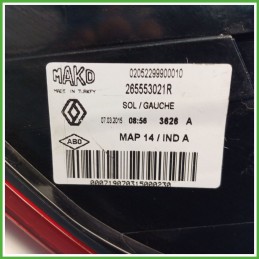 Fanale Fanalino Posteriore Sinistro SX RENAULT CLIO 4a Serie 265553021R Usato