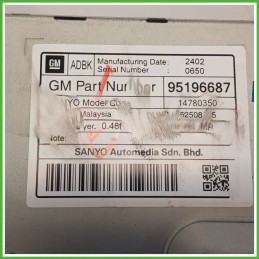 Display Indicatore Multifunzionale CHEVROLET (DAEWOO) CRUZE SW J308 1.7 95196687 2012 2015 SANYO 14780350