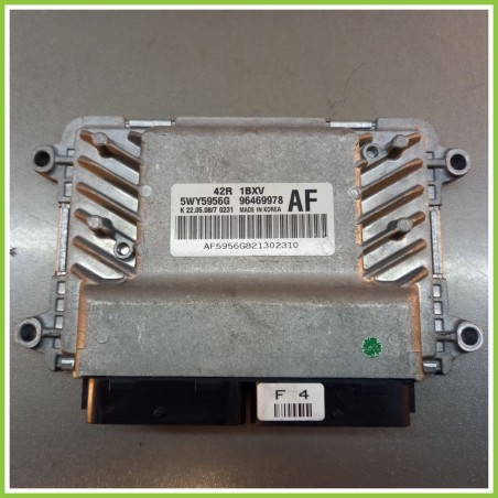 Centralina Motore Iniezione ECU SIEMENS 5WY5956G CHEVROLET (DAEWOO) AVEO T250 1.2 62kw 96469978 2008 2012