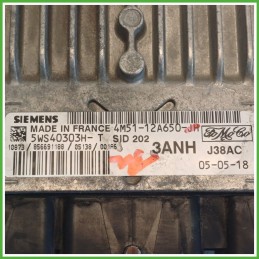 Centralina Motore Iniezione ECU SIEMENS 5WS40304H-T FORD FOCUS CAP 1.8 85kw 1148425 2004 2008