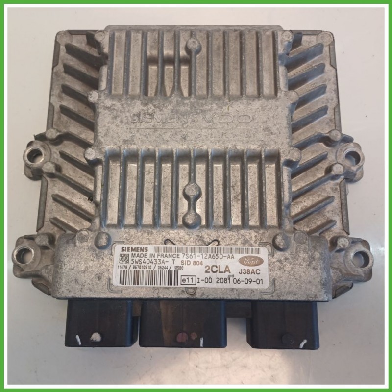 Centralina Motore Iniezione ECU SIEMENS 5WS40433A-T FORD FIESTA CBK 1.4 50kw 1303232 2005 2008