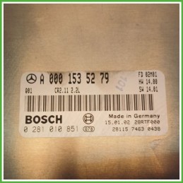 Centralina Motore Iniezione ECU BOSCH 0281010851 MERCEDES-BENZ Classe C W/S203 CDI 105kw A611153737980 2000 2007