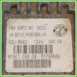 Centralina Motore Iniezione ECU MAGNETI MARELLI IAW5SF3.M1 FIAT GRANDE PUNTO 4C 1.2 48kw 51798649 2008 2011