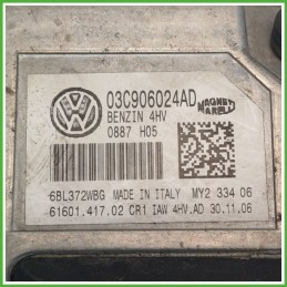 Centralina Motore Iniezione ECU MAGNETI MARELLI IAW4HV-AD VOLKSWAGEN POLO 9N 1.4 16V 59kw 03C906024AD 2005 2009