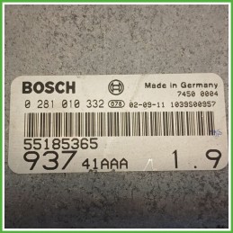 Centralina Motore Iniezione ECU BOSCH 0281010332 ALFA ROMEO 147 W8 1.9 JTD 85kw 55185365 2000 2006