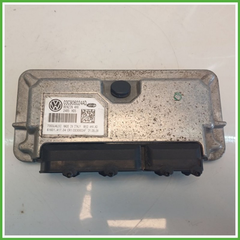 Centralina Motore Iniezione ECU MAGNETI MARELLI 4HV.AD VOLKSWAGEN POLO 9N 1.4 16V 59kw 03C906024AD 2005 2009