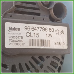 Alternatore VALEO TG15C135 PEUGEOT 207 9678048880