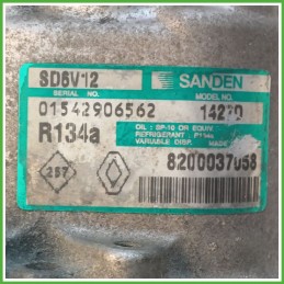 Compressore Clima AC Aria Condizionata SANDEN SD6V12 RENAULT CLIO 2a Serie 8200840770