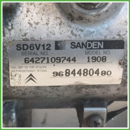 Compressore Clima AC Aria Condizionata SANDEN SD6V12 FIAT FIORINO 3N 9800821980