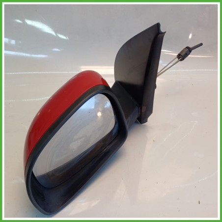 Specchio Specchietto Retrovisore Sinistro SX ROSSO SFRONTATO BBVR111A FIAT PANDA 3U 2009 2011 FICOSA FICOMIRRORS Usato