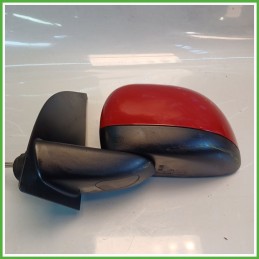 Specchio Specchietto Retrovisore Sinistro SX ROSSO SFRONTATO BBVR111A FIAT PANDA 3U 2009 2011 FICOSA FICOMIRRORS Usato