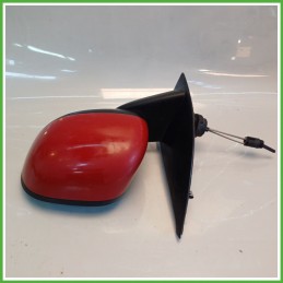 Specchio Specchietto Retrovisore Sinistro SX ROSSO SFRONTATO BBVR111A FIAT PANDA 3U 2009 2011 FICOSA FICOMIRRORS Usato