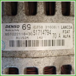 Alternatore DENSO MS1022118430 FIAT PANDA 2Q 52003531