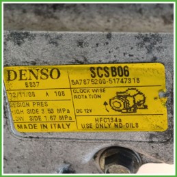 Compressore Clima AC Aria Condizionata DENSO SCSB06 FIAT PANDA 2Q 71797201