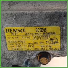 Compressore Clima AC Aria Condizionata DENSO SCSB06 LANCIA Y 71797201