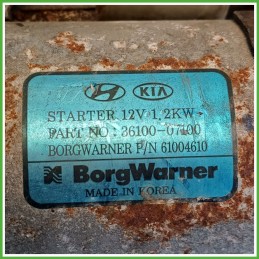 Motorino Avviamento HYUNDAI 61004610 HYUNDAI i10 2020 3610007100