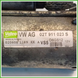 Motorino Avviamento VALEO D6GS12 VOLKSWAGEN POLO 9N 02Z911024P