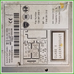 Autoradio ALFA ROMEO MiTo X6 1.3 JTDm 156087349 2008 2011 BLAUPUNKT 7648361316