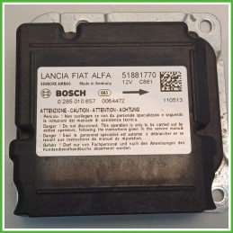 Centralina Airbag BOSCH 0285010857 FIAT DOBLO 3V 1.6 16V 51881770 2009 2015