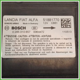 Centralina Airbag BOSCH 0285010857 FIAT DOBLO 3V 1.6 16V 51881770 2009 2015