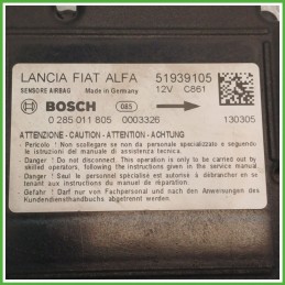 Centralina Airbag BOSCH 0285011805 LANCIA YPSILON TK 1.2 51939105 2011 2016