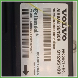 Centralina Airbag CONTINENTAL 00405178A5 VOLVO C30 31334738 2009 2012