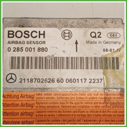 Centralina Airbag BOSCH 0285001880 MERCEDES-BENZ Classe E W/S211 CDI A2118209485 2002 2007