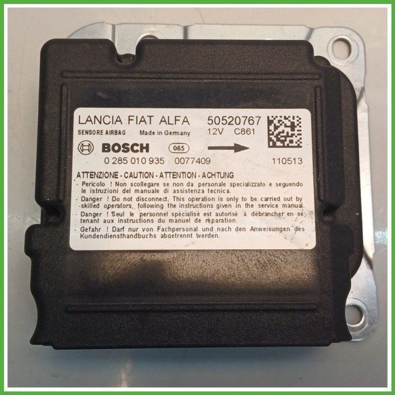 Centralina Airbag BOSCH 0265010935 ALFA ROMEO GIULIETTA X7 1.6 JTDm 50520767 2010 2013