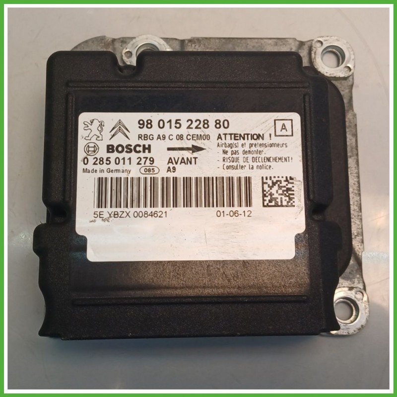 Centralina Airbag BOSCH 0285011279 PEUGEOT 208 1.4 8V 9812713380 2012 2015