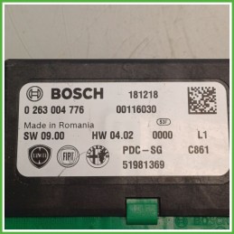 Centralina Sensori di Parcheggio BOSCH 0263004776 FIAT PANDA 4Q 0.9 51981369 2016