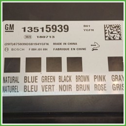 Centralina Confort Abitacolo BOSCH F00HJ01694 OPEL CORSA X15 1.4 13515939 2014 2019