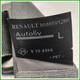 Cintura di Sicurezza Anteriore Sinistro SX (Lato Guida) RENAULT CLIO 4a Serie 1.5 dCi 868856883R 2012 2016 AUTOLIV