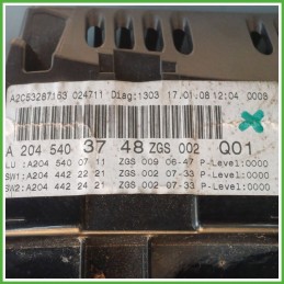 Quadro strumenti contachilometri tachimetro SIEMENS A2C53287163 MERCEDES-BENZ Classe C W/S204 A2045403748