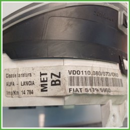 Quadro strumenti contachilometri tachimetro VDO 110.080/073/060 FIAT MULTIPLA 1F 1.6 16V 51795950
