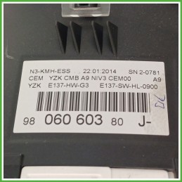 Quadro strumenti contachilometri tachimetro PEUGEOT 208 1.4 9822633180