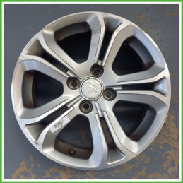 Cerchio Singolo in Lega PEUGEOT 208 (dal 01/2012) 16 pollici 16" 6.0J 4x108 ET 23 originale usato al pz