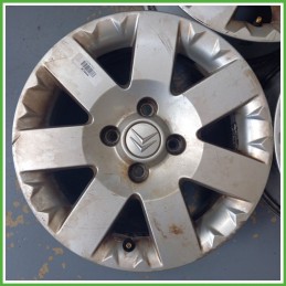 Cerchio Singolo in Lega CITROEN C3 PLURIEL (dal 05/2003 al 11/2010) 15 pollici 15" 6.0J 4x108 ET 27 originale usato al pz