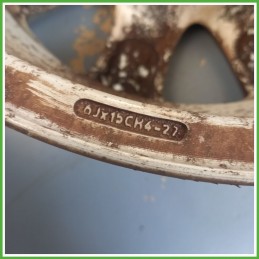 Cerchi in Lega PEUGEOT 307 (dal 04/2001 al 12/2006) 15 pollici 15" 6.0J 4x108 ET 27 4pz originali usati