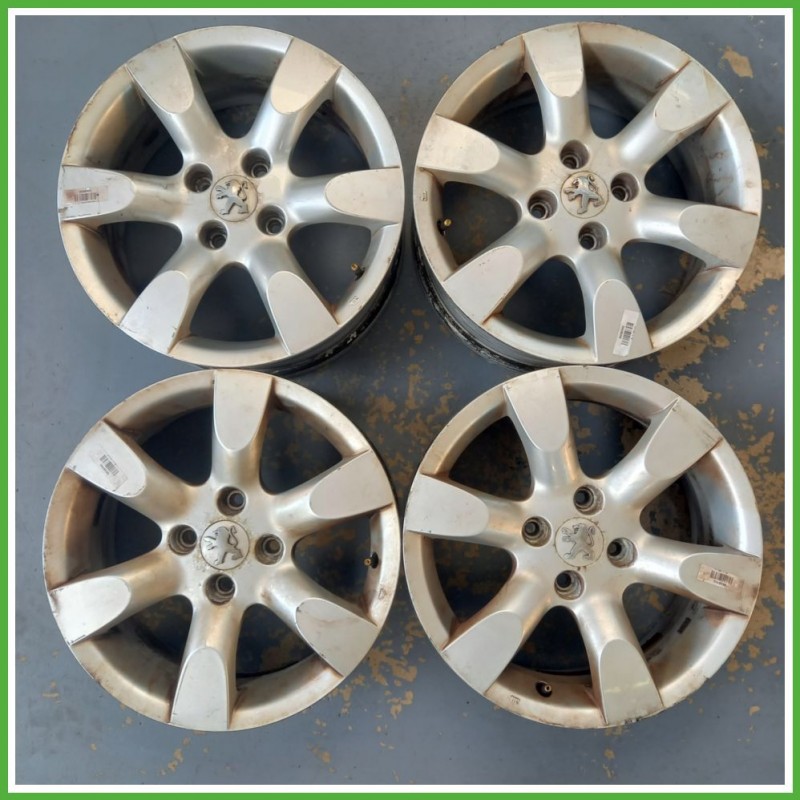 Cerchi in Lega PEUGEOT 307 (dal 07/2005 al 07/2008) 16 pollici 16" 6.5J 4x108 ET 31 4pz originali usati