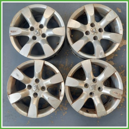 Cerchi in Lega PEUGEOT 307 (dal 07/2005 al 07/2008) 16 pollici 16" 6.5J 4x108 ET 31 4pz originali usati