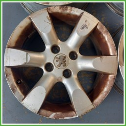 Cerchi in Lega PEUGEOT 307 (dal 07/2005 al 07/2008) 16 pollici 16" 6.5J 4x108 ET 31 4pz originali usati