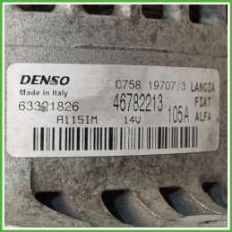 Alternatore DENSO 63321826 FIAT DOBLO 3C 51859053