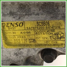 Compressore Clima AC Aria Condizionata DENSO SCSB06 FIAT PANDA 3U 71797201