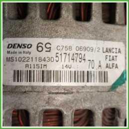 Alternatore DENSO MS1022118430 FIAT GRANDE PUNTO 2Y 52003531
