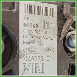 Alternatore BOSCH 0124325158 MINI MINI Cabrio R52 12317550319