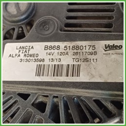 Alternatore VALEO TG12S111 FIAT PUNTO 6U 52003620