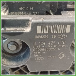 Alternatore BOSCH 0124425070 RENAULT SCENIC 3a Serie 8200660025