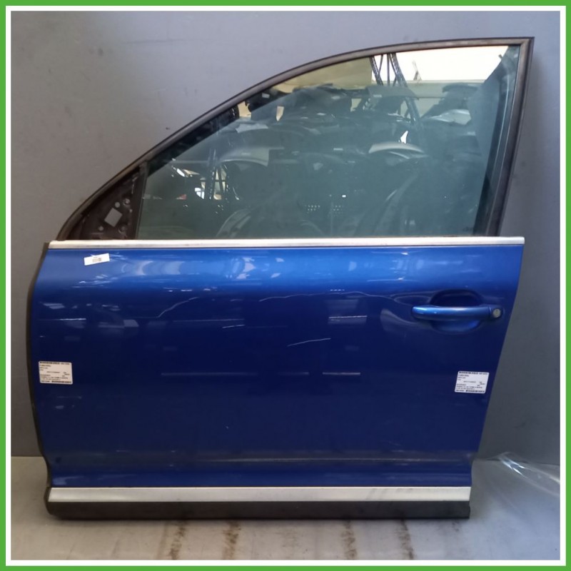 Porta Portiera Sportello Anteriore Sinistra SX BLU VOLKSWAGEN TOUAREG 7L SUV 2002 2010 Originale Usato