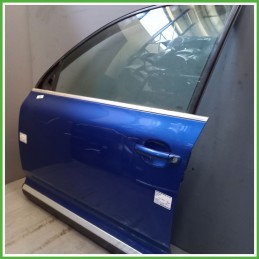 Porta Portiera Sportello Anteriore Sinistra SX BLU VOLKSWAGEN TOUAREG 7L SUV 2002 2010 Originale Usato